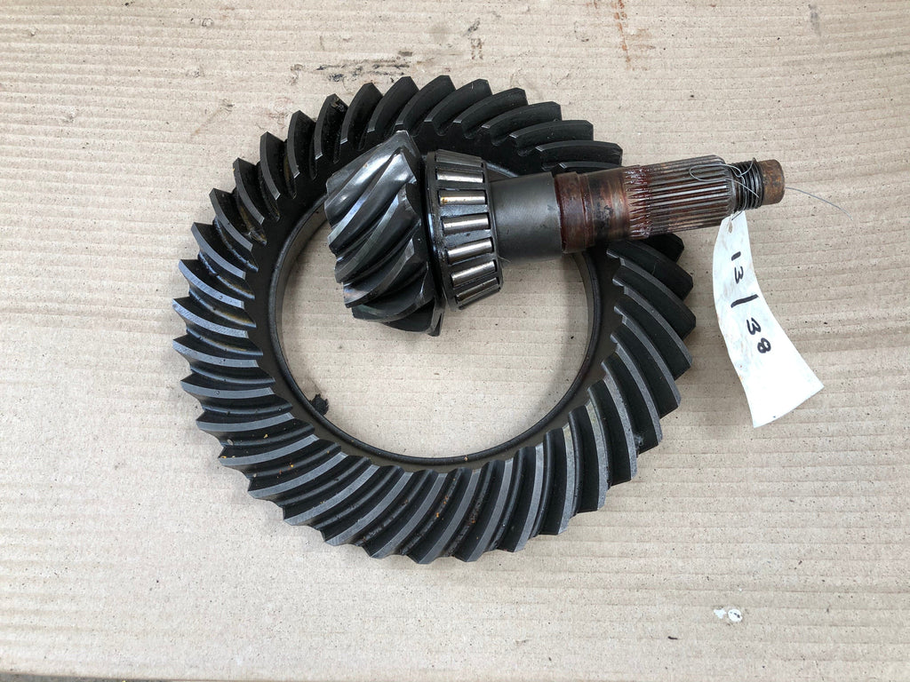 SECOND HAND CROWN WHEEL & PINION 13/38T JCB Part No. 458/70037 LOADALL, SECOND HAND, TELEHANDLER, USED Vicary Plant Spares