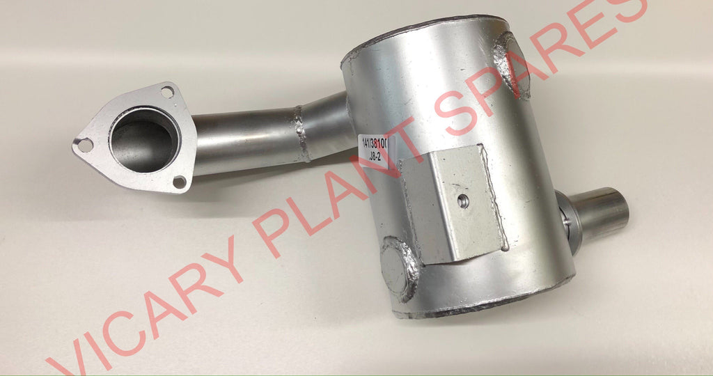 EXHAUST SILENCER JCB Part No. 141/38100 2CX Vicary Plant Spares