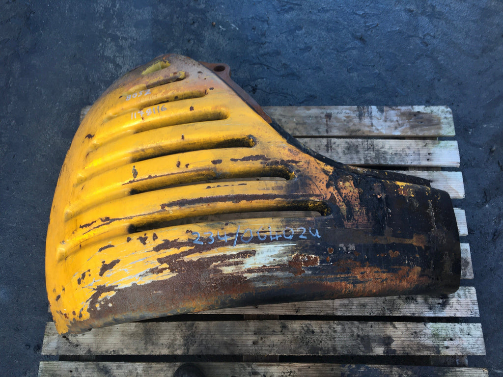 SECOND HAND COUNTERWEIGHT LH JCB Part No. 234/06402 MINI DIGGER, SECOND HAND, USED Vicary Plant Spares