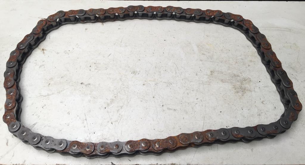 SECOND HAND DRIVE CHAIN JCB Part No. 246/69600 1CX, SECOND HAND, USED Vicary Plant Spares