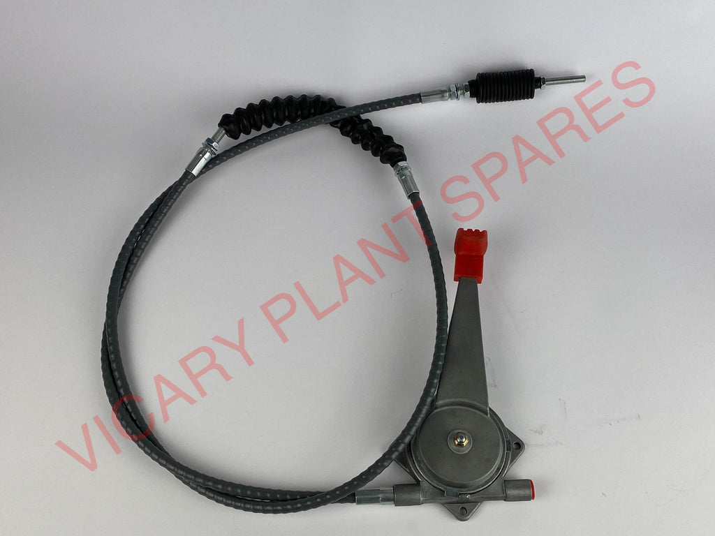 THROTTLE CONTROL CABLE with LEVER JCB Part No. 910/43400 - Vicary Plant Spares