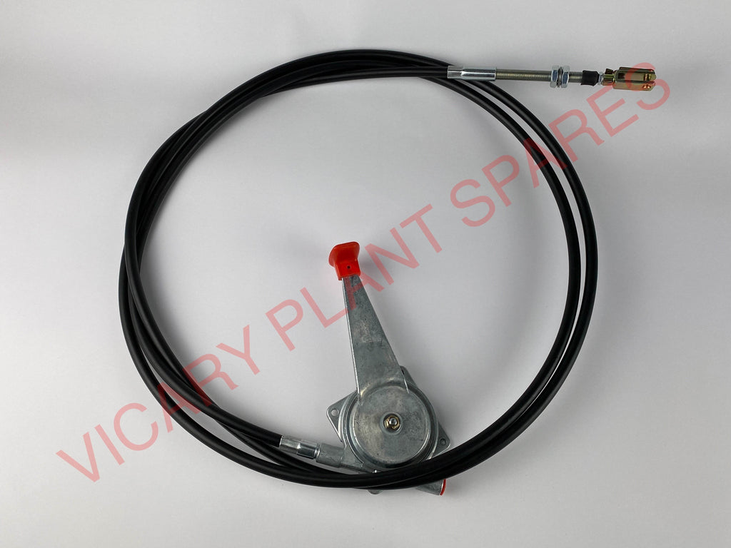 THROTTLE CABLE with LEVER JCB Part No. 910/44000 - Vicary Plant Spares