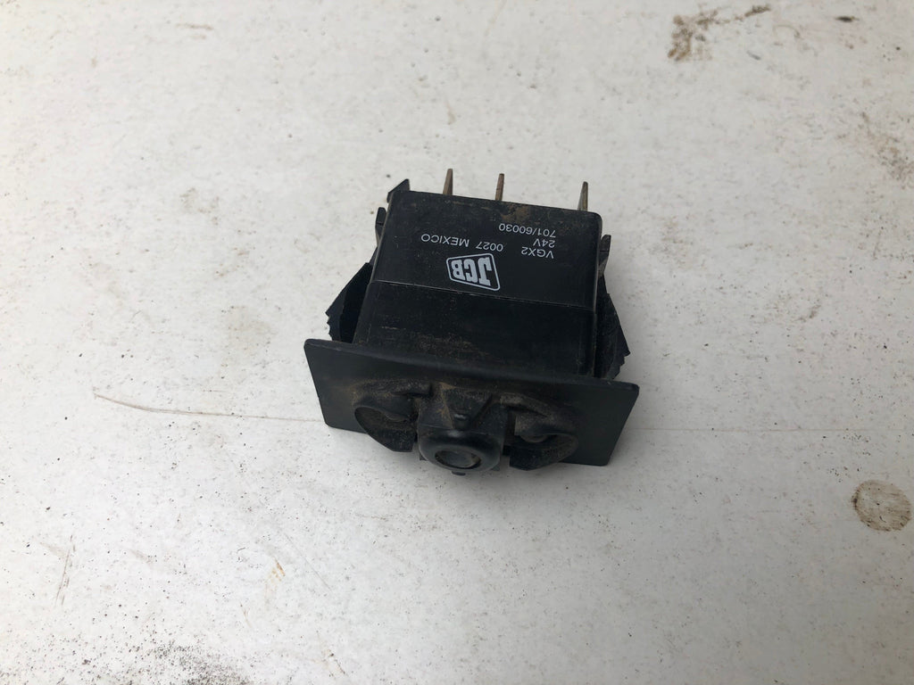 SECOND HAND 24v ROAD LIGHTS SWITCH JCB Part No. 701/60030 JS EXCAVATOR, SECOND HAND, USED, WHEELED LOADER Vicary Plant Spares