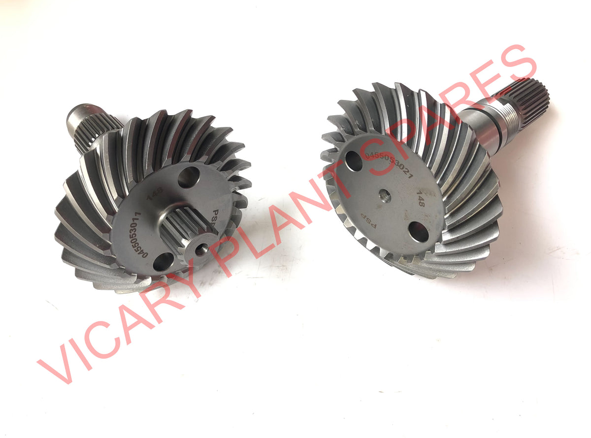 SPIRAL BEVEL GEAR & PIN KIT JCB Part No. 455/05300 - Vicary Plant JCB ...